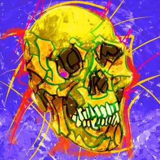 SKULL 03 JAUNE