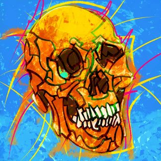 SKULL 03 ORANGE